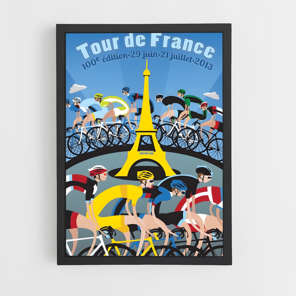 Poster L'Ascension des Cimes – affiche Cyclisme (vue 2)